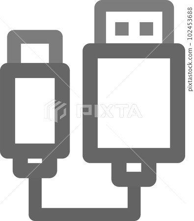 Cable, connector, adapter illustration 102453688