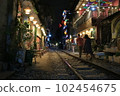 Train street in Hanoi, Vietnam 102454675