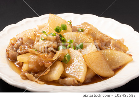 Teriyaki Pork Belly Radish Teriyaki Pork Belly Radish 102455582