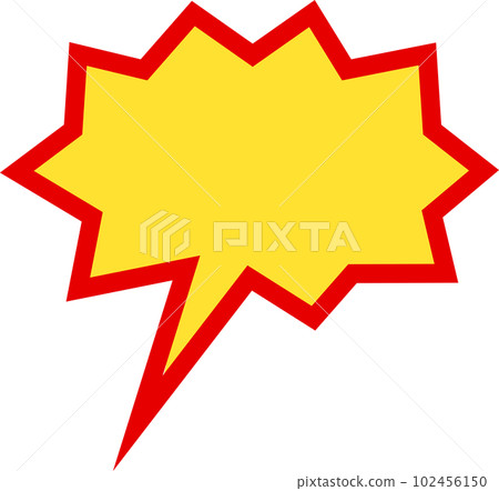 jagged pop bomb illustration 102456150