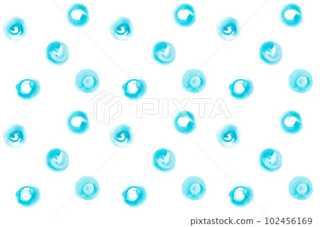 Cool light blue dot seamless pattern. watercolor illustration. 102456169