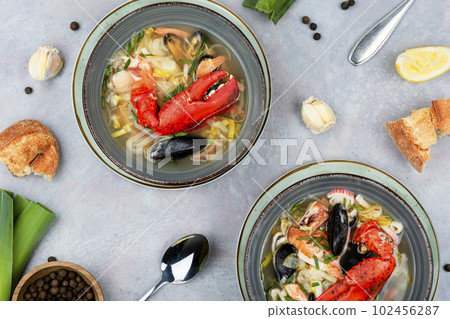 Popular seafood soup, Tom yum Popular seafood soup, Tom yum 102456287