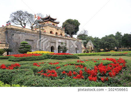 Thang Long castle ruins in hanoi vietnam Thang Long castle ruins in hanoi vietnam 102456661