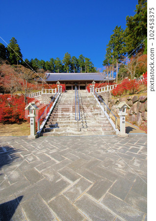 Autumn leaves at Koyasan Shingon Sect Nomiyama Kannonji Temple in Sasaguri Town, Fukuoka Prefecture Autumn leaves at Koyasan Shingon Sect Nomiyama Kannonji Temple in Sasaguri Town, Fukuoka Prefecture 102458375