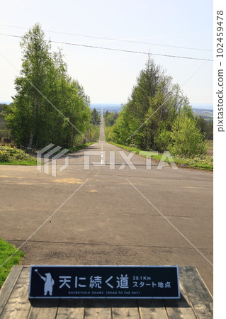 Okhotsk, Shiretoko, Road to Heaven, Fresh green season Okhotsk, Shiretoko, Road to Heaven, Fresh green season 102459478
