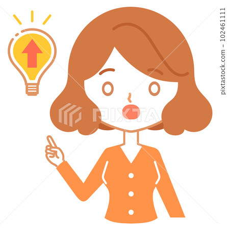 The upper body of a woman who is surprised by the increase in electricity bills The upper body of a woman who is surprised by the increase in electricity bills 102461111