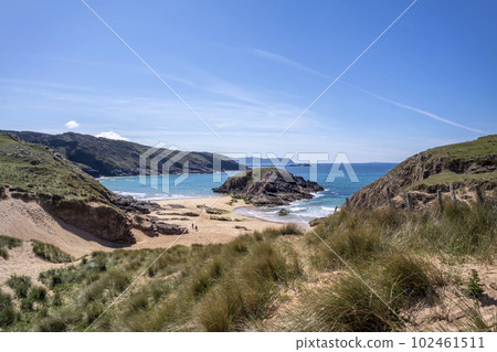The Murder Hole beach, officially called Boyeeghether Bay in County Donegal, Ireland 102461511