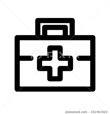 代表醫療、急救箱的線條樣式圖標 代表醫療、急救箱的線條樣式圖標 102461920