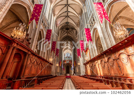 Cathedral of the holy cross, Orleans, France, interiors 102462056