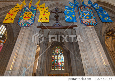 Cathedral of the holy cross, Orleans, France, interiors 102462057