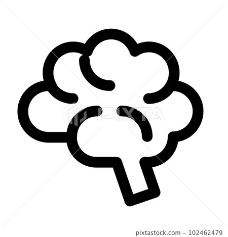 Line style icon representing human body, brain 102462479