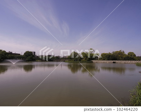 生有新綠的萬代池 102464220