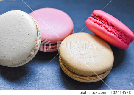 Macarons placed carelessly Macarons placed carelessly 102464528