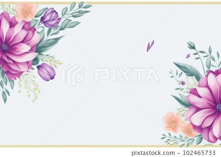 Design for a Mother's Day greeting featuring lovely flowers. Generative AI. Design for a Mother's Day greeting featuring lovely flowers. Generative AI. 102465733