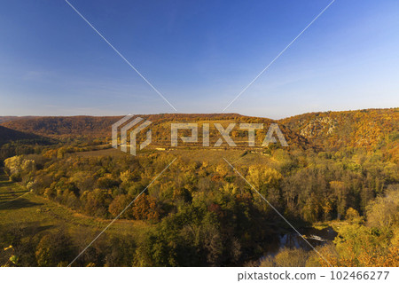 Nine Mills Viewpoint near Hnanice, NP Podyji, Southern Moravia, Czech Republic 102466277