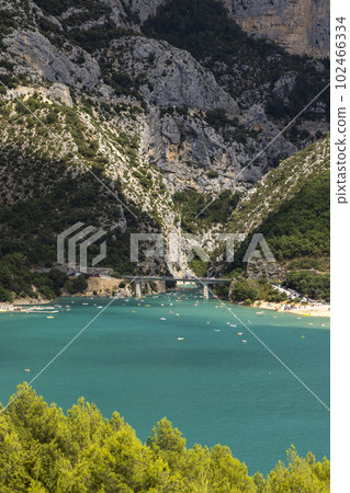 Lake of Sainte-Croix in Var department, Provence, France Lake of Sainte-Croix in Var department, Provence, France 102466334