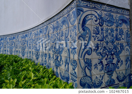 Macau, General Office of Civil Affairs, Azulejos (decorative tiles) wall 102467015