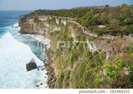 Magnificent cliffs of Uluwatu Temple Magnificent cliffs of Uluwatu Temple 102468201