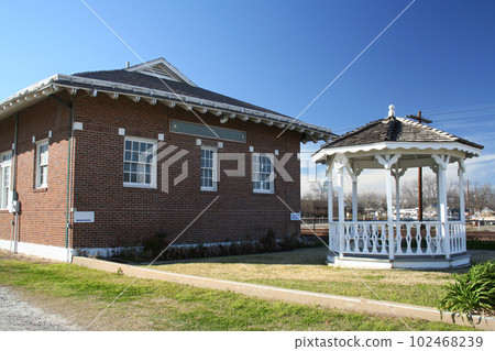 Train Station and Gazebo Located in Rural East Texas. Wills Point Train Station and Gazebo Located in Rural East Texas. Wills Point 102468239