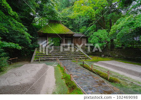 夏日的京都 綠意盎然的法念院 夏日的京都 綠意盎然的法念院 102469098