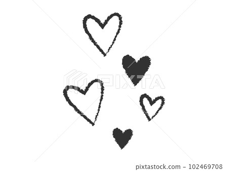 hand drawn style heart material hand drawn style heart material 102469708