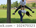 Leaping couple Interesting 102470323