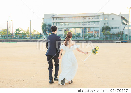 school ground wedding 102470327