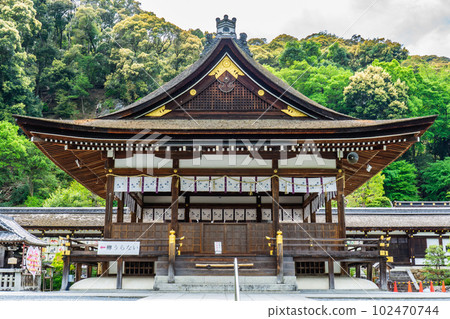 Worship hall of Matsunoo Taisha in Nishikyo Ward, Kyoto 102470744