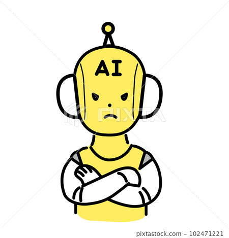 Illustration series of cute people _ AI characters _ get angry 102471221