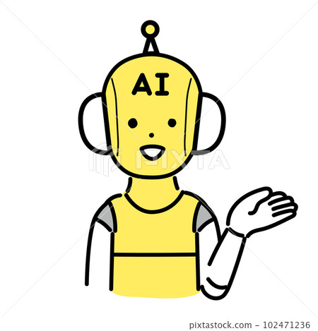 Illustration series of cute people _ AI characters _ guide　 102471236