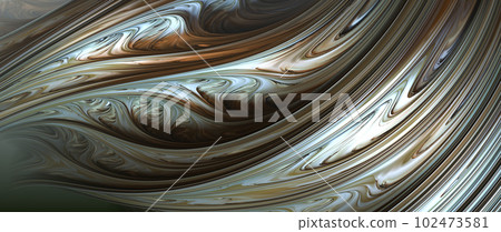 Abstract Computer generated Fractal design. 3D Aliens Illustration of a Beautiful infinite mathematical mandelbrot set fractal. 102473581