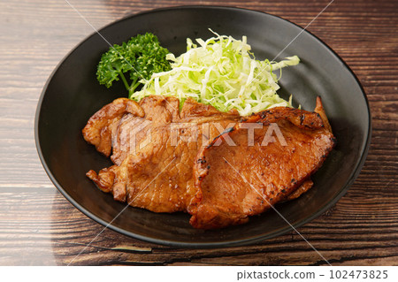 Grilled pork with miso sauce Grilled pork with miso sauce 102473825