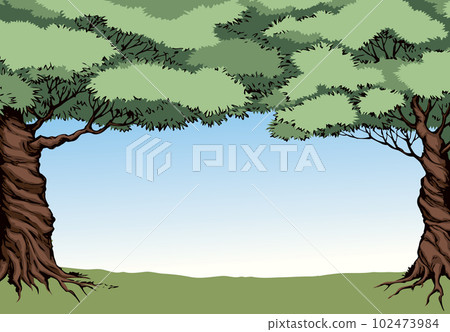 Vector background. Frame from trees 102473984