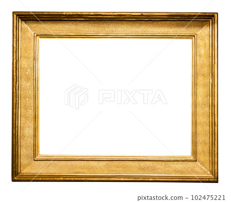 old horizontal classic wide golden picture frame 102475221