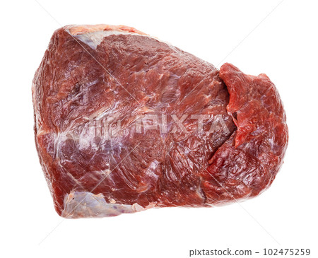 raw meat - beef shoulder clod isolated on white 102475259
