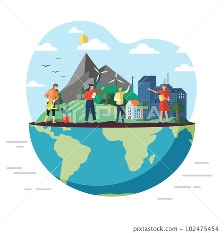 Earth Day. International Mother Earth Day. . Save planet. People care planet. Zero waste think green Earth Day. International Mother Earth Day. . Save planet. People care planet. Zero waste think green 102475454