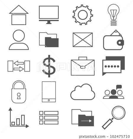 Simple infographics line icons set. Universal infograph symbols to use for web, information elements Simple infographics line icons set. Universal infograph symbols to use for web, information elements 102475710