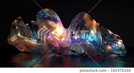 Metallic golden swirls morphing abstract fluid art Metallic golden swirls morphing abstract fluid art 102478168
