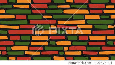 Multi-colored tiles as a background, texture. Brick pattern. 102478221