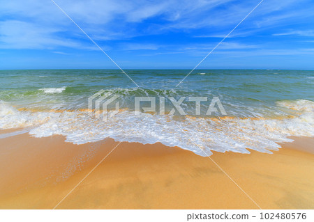 The landscape of a Brazilian northeast beach, Trancoso - Bahia 102480576