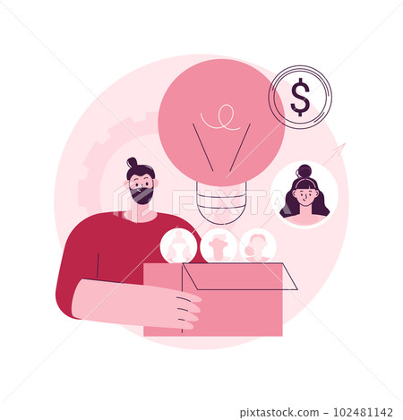 Business incubator abstract concept vector illustration. Business leadership training programs, startup accelerator, idea development, incubator, shared administrative service abstract metaphor. 102481142