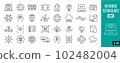 Best collection Network and technology line icons. System, processing, innovation,... 102482004