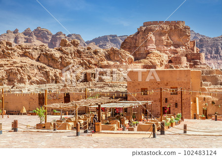 Al Ula old town ruined mud huts, Medina province, Saudi Arabia Al Ula old town ruined mud huts, Medina province, Saudi Arabia 102483124