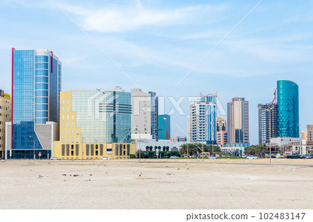 Modern buildings in downtown of Manama, Bahrain Modern buildings in downtown of Manama, Bahrain 102483147