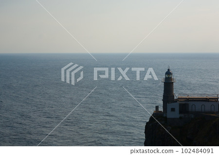 Cape santa catalina lighthouse view, Lekeitio, Spain 102484091