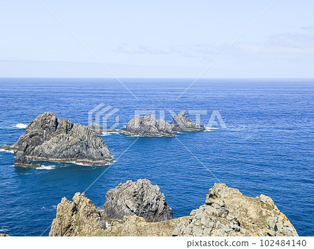 Cape Ortegal sea stacks landscape, Galicia, Spain 102484140