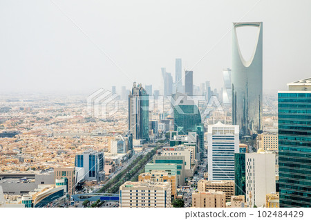 Aerial panorama of downtown of Riyadh city, Al Riyadh, Saudi Arabia Aerial panorama of downtown of Riyadh city, Al Riyadh, Saudi Arabia 102484429