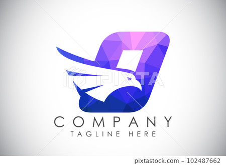 English alphabet with Eagle head negative space symbol. Creative Eagle head vector design template English alphabet with Eagle head negative space symbol. Creative Eagle head vector design template 102487662
