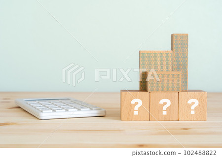 Question mark blocks, calculators, building objects 102488822