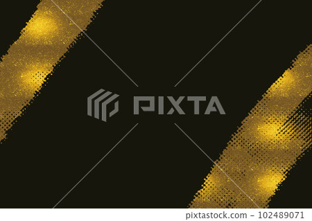 Japanese-style gorgeous background material with a black base that expresses the decoration and movement of gold brushes and splashes Japanese-style gorgeous background material with a black base that expresses the decoration and movement of gold brushes and splashes 102489071